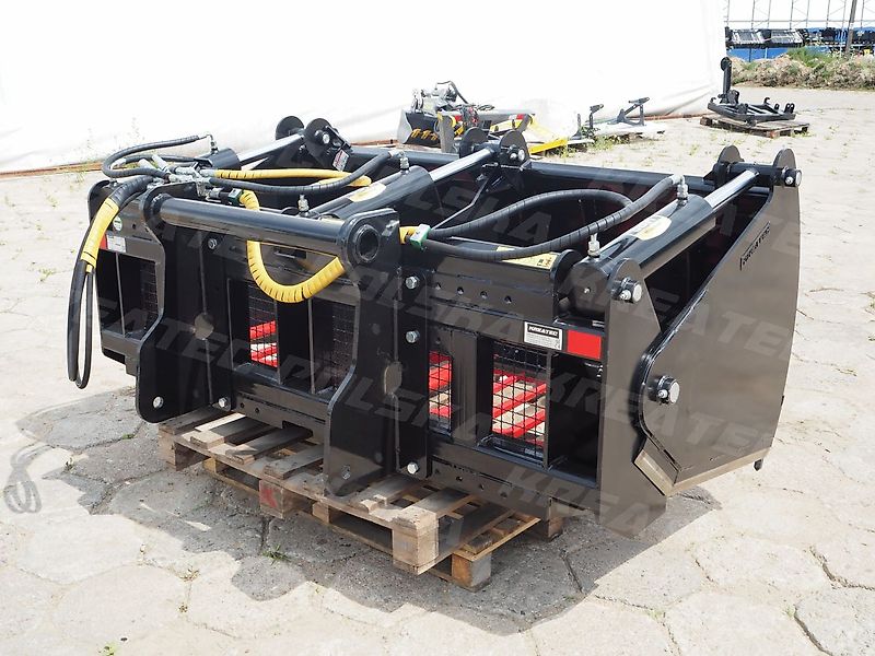 KREATEC Silageschneidzange / Silageschneider/Silobeissschaufel 2,2m mit 3 Zylindern, mit Hardox