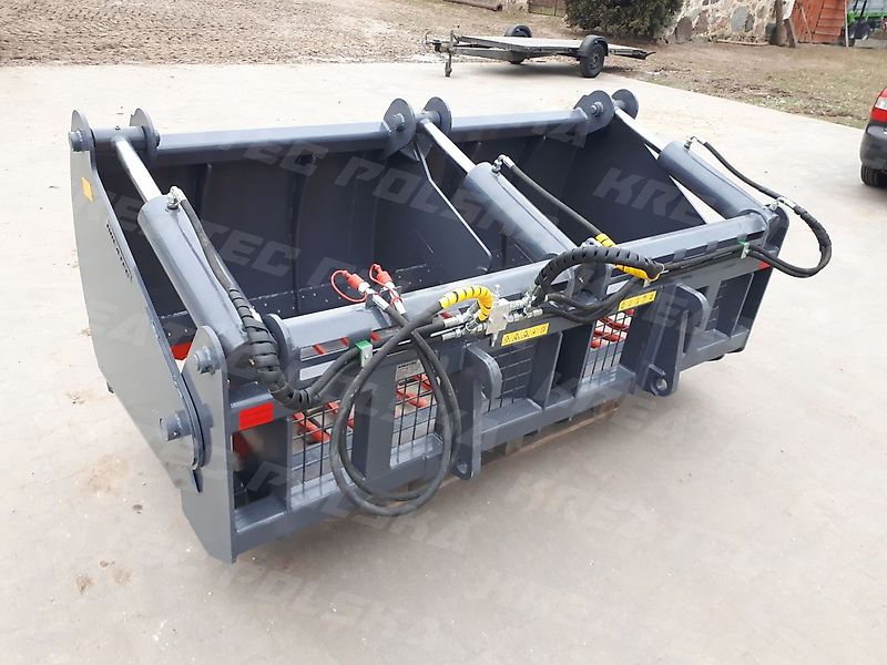 KREATEC Silageschneidzange / Silageschneider/Silobeissschaufel 2,2m mit 3 Zylindern, mit Hardox