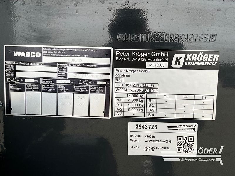 Kröger MUK 303 SE SPECIAL EDITION