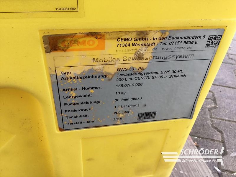 MOBILES BEWÄSSERUNGSSYSTEM BWS 30-PE