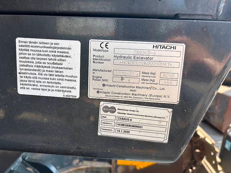 Hitachi ZX85US-6 BL