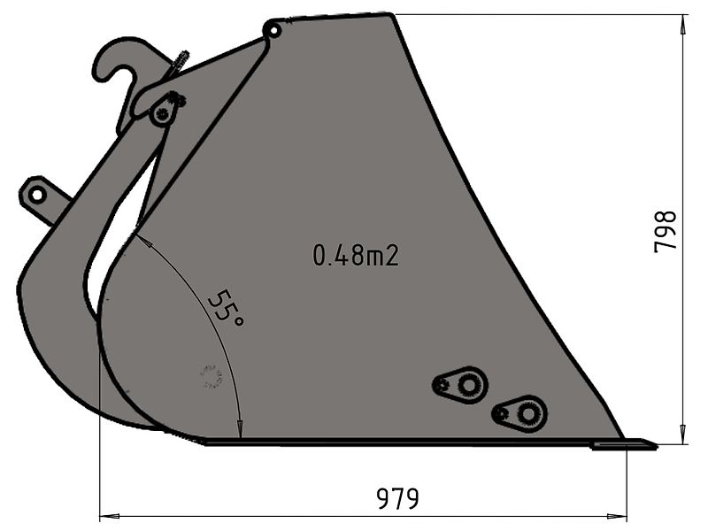 RADSTAL Hochkippschaufel / High-loading bucket 2000 mm