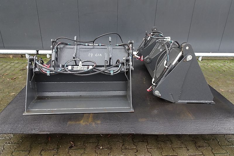 Hofstede 4 in 1 bak kiep schep opschep bak met model Giant of Weidemann aankoppeling