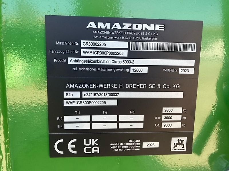 Amazone CIRRIUS 6003 AKTION