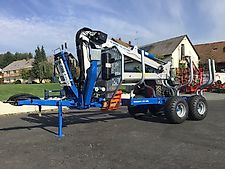 Scandic ST-10S Rückewagen 13t 7,9m Kran 850kg Hubkraft Druckluft