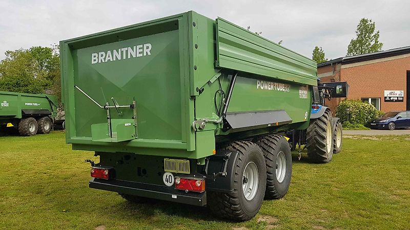 Brantner TA 20053 PowerTube mi 18 / 26m³ + 3 to K80 Anhängung = 21 to + abklappbare 600er Aufsatzwände + 560/60 R 22.5 NEU BKT 693 M 165 D + 2x Sichtfenster mit Plexiglas + LED