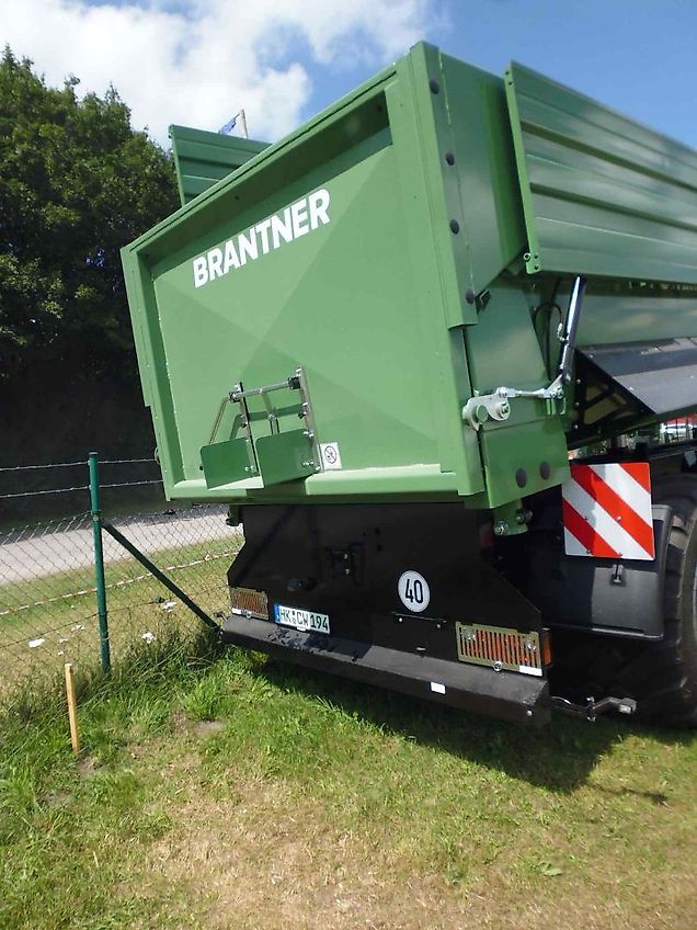 Brantner TA 24073 PowerTube - 24 to HARDOX Boden - luftgefedert - BPW Lenkachse + abklappbare 800er Aufsatzwände = 37,4 m³ -- 710er Räder