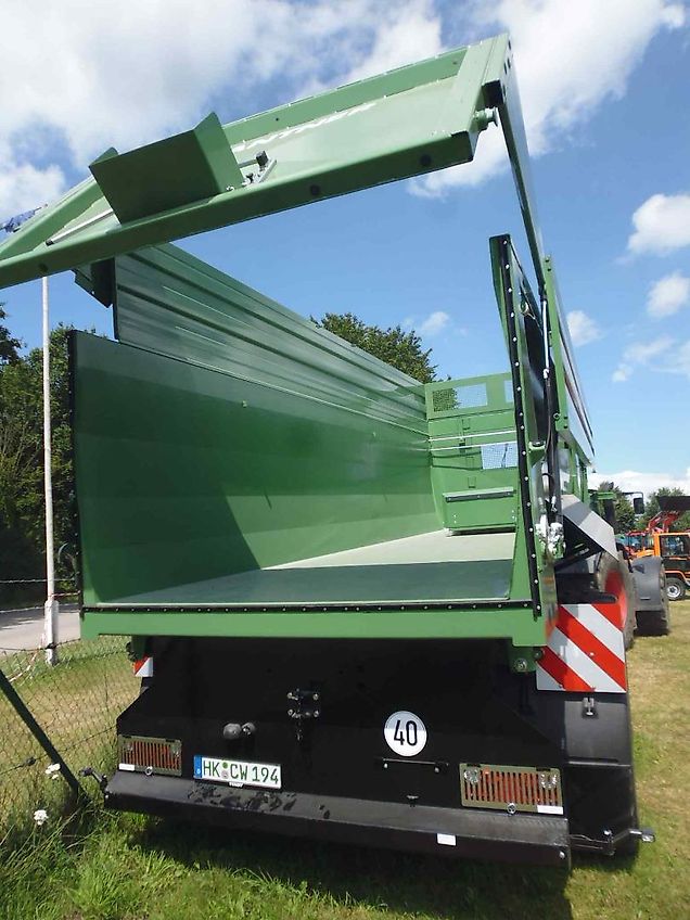 Brantner TA 24073 PowerTube - 24 to HARDOX Boden - luftgefedert - BPW Lenkachse + abklappbare 800er Aufsatzwände = 37,4 m³ -- 710er Räder