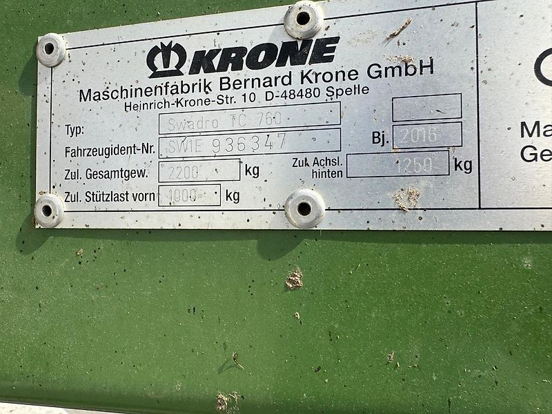 Krone Swadro TC 760